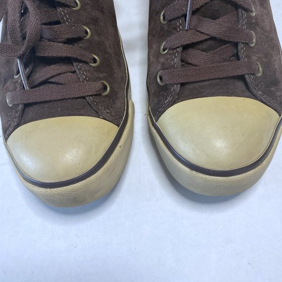 Ugg Australia Womens Size 6.5 Brown Suede Evera Sneakers Sheepskin Lining Casual - Picture 5 of 11